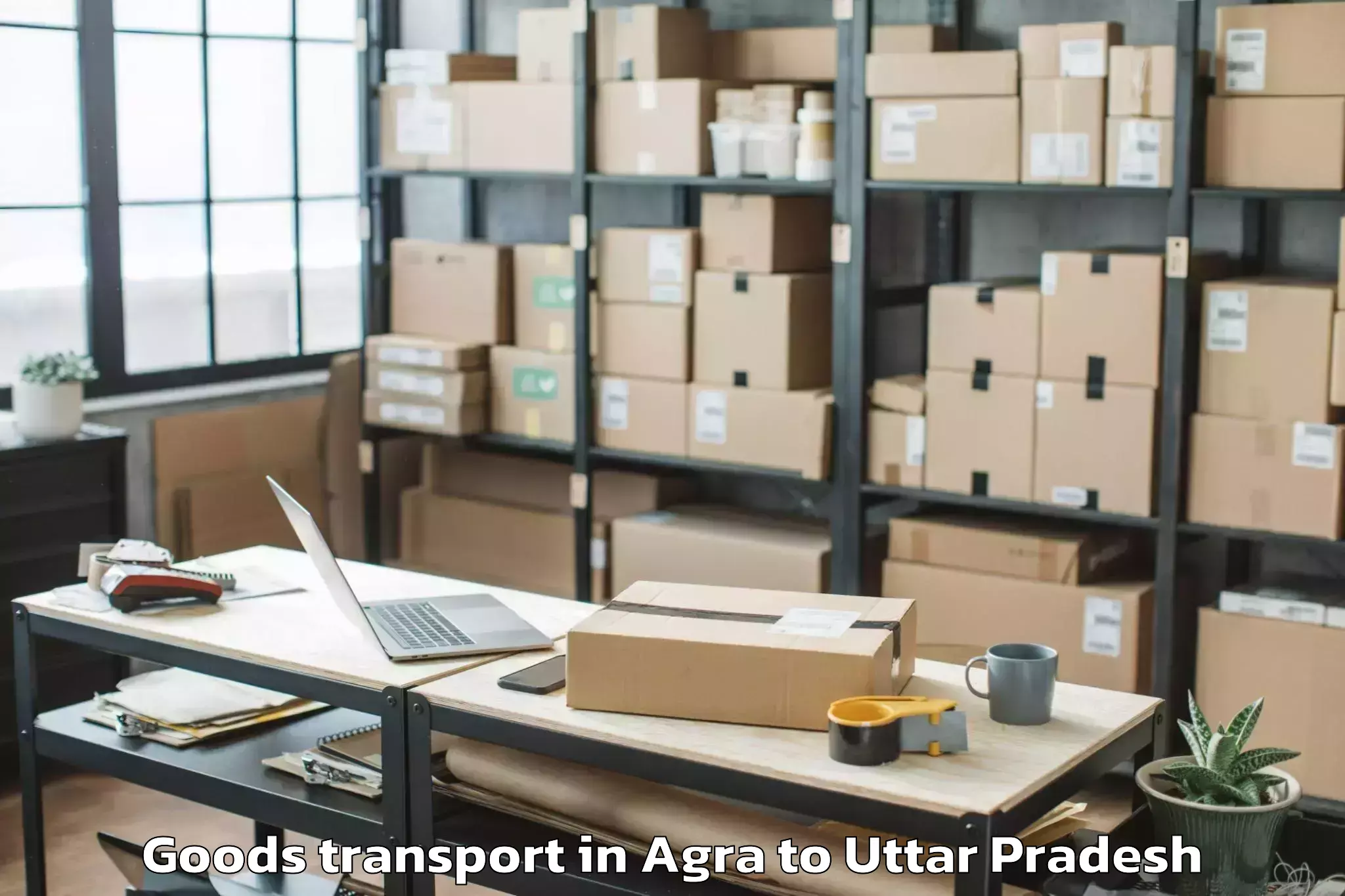 Reliable Agra to Aunrihar Goods Transport